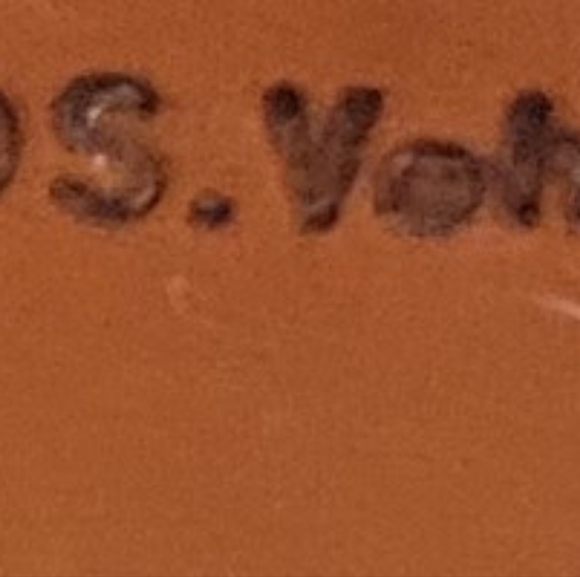 S. Vehr large one of kind leather tote. Vintage late1980's - Picture 2 of 10